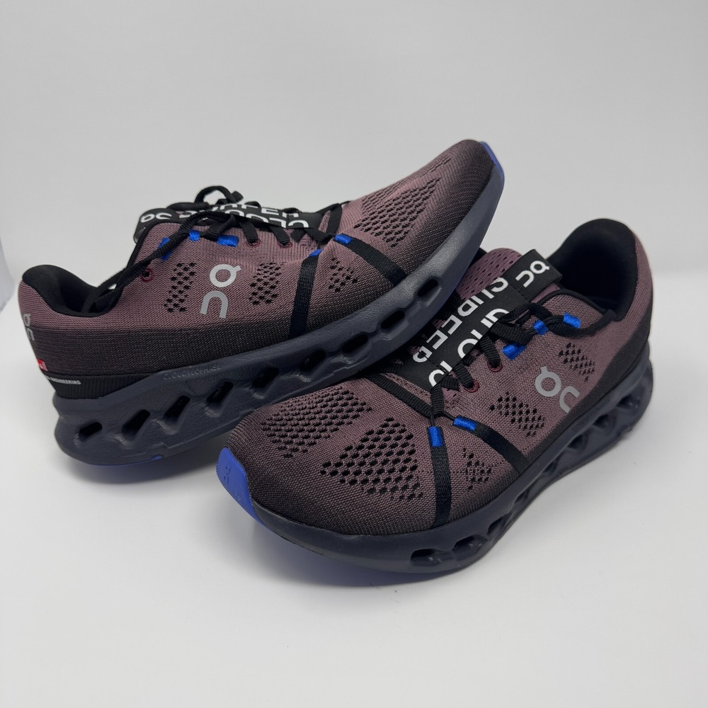 On Cloudsurfer Black Cobalt Men's Running Shoes Size 8.5 - Picture 1 of 9